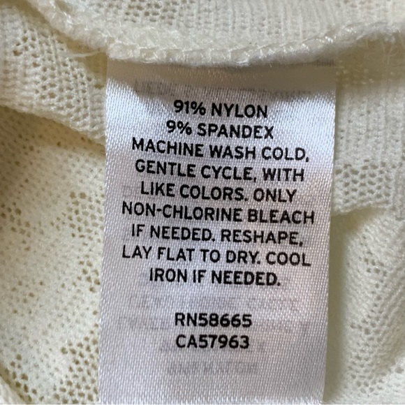 OPEN EDIT Long Sleeve Lace Bodysuit in Ivory - Picture 9 of 12